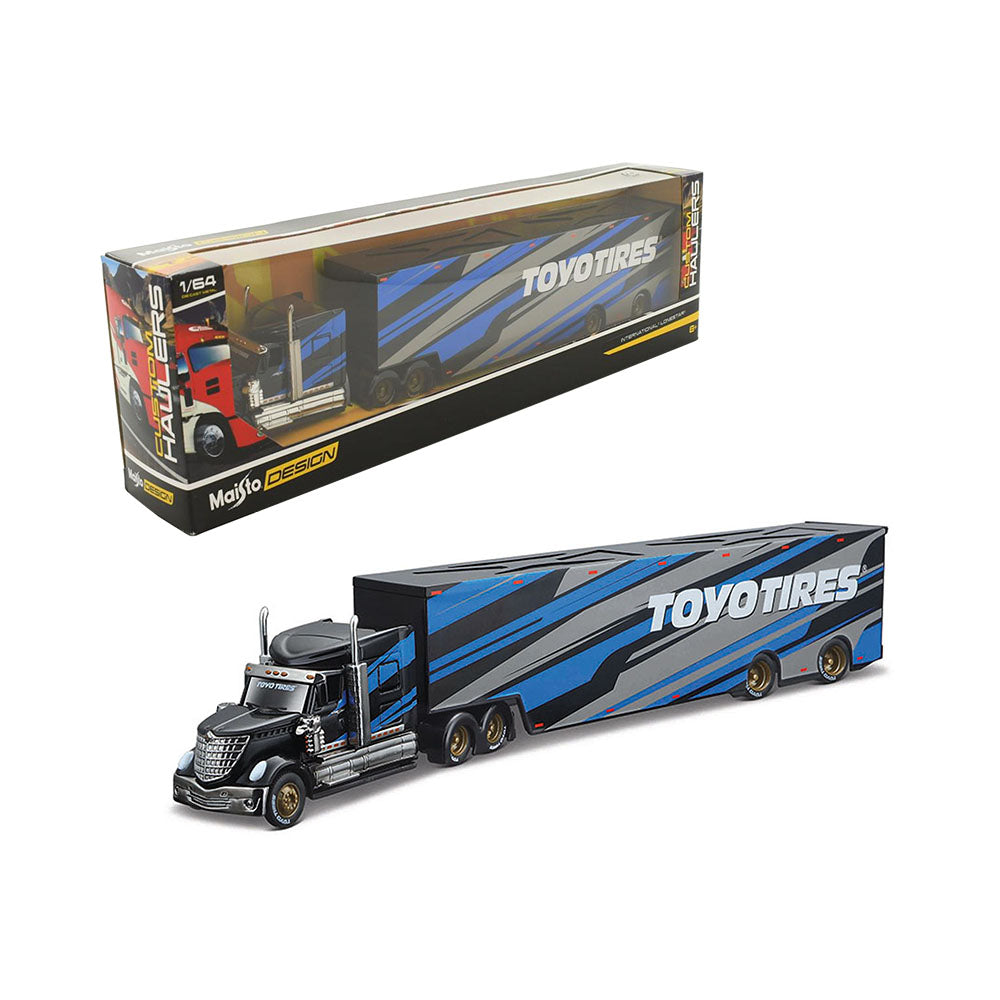 Maisto Licensed 1:64 Scale Design Custom Hauler International Lonestar Diecast Model Truck Blue
