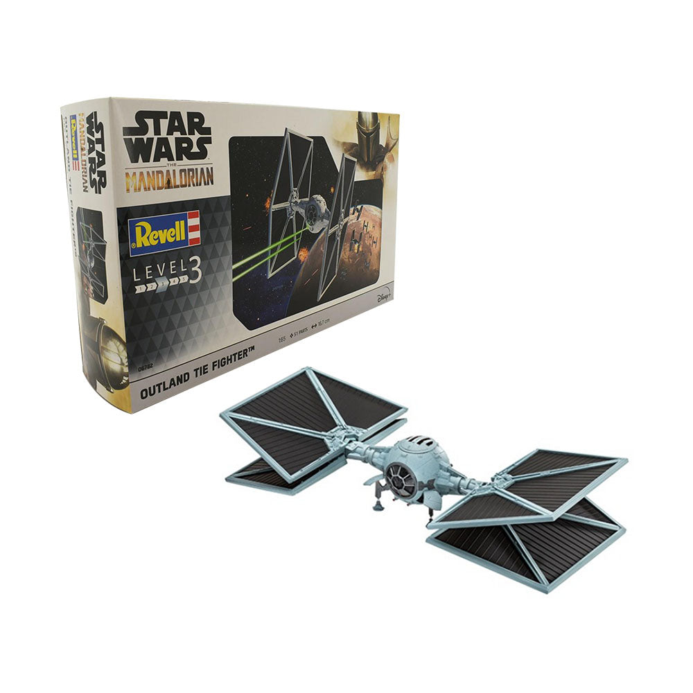 Revell Licensed 1:65 Scale Star Wars The Mandalorian Outland TIE Fighter Model Toy