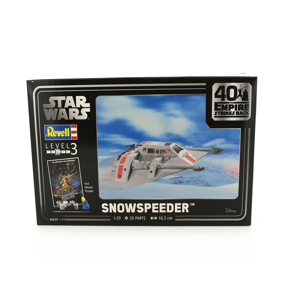 Revell Licensed 1:29 Scale Star Wars Empire Strikes Back Snowspeeder Gift Set Model Toy