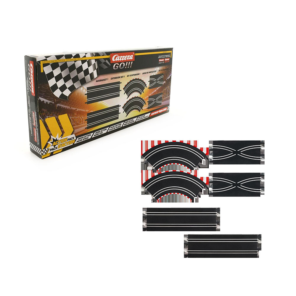 Carrera Licensed 1:43 Scale Extension Set # 1 With 6 Track Pieces Model Toy