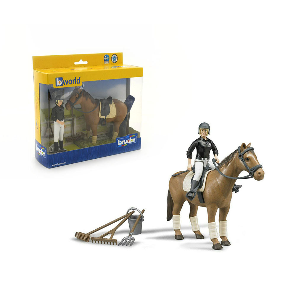 Bruder Licensed 1:16 Scale Bworld Riding Set with Figure & Accessories