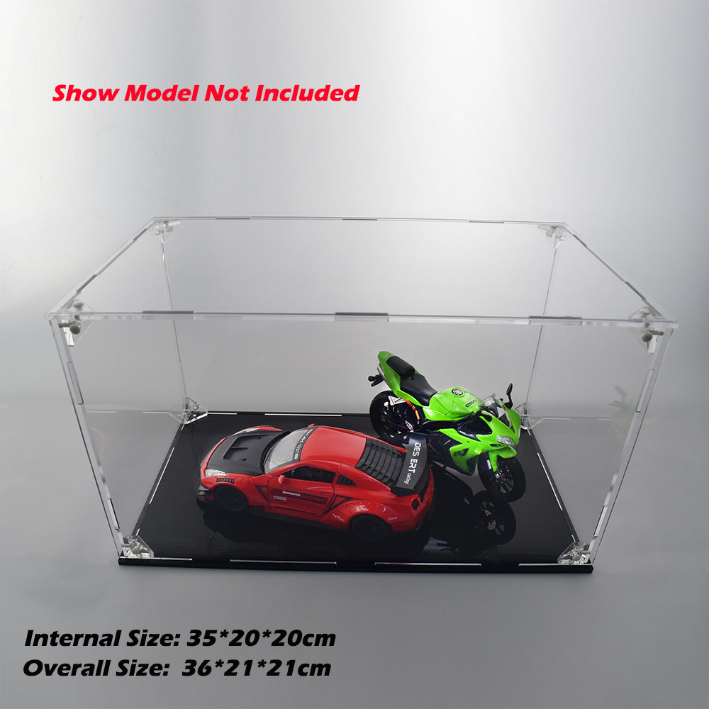 Acrylic Box Display Case Dustproof Showcase Model Toys Display AU 35*20*20cm