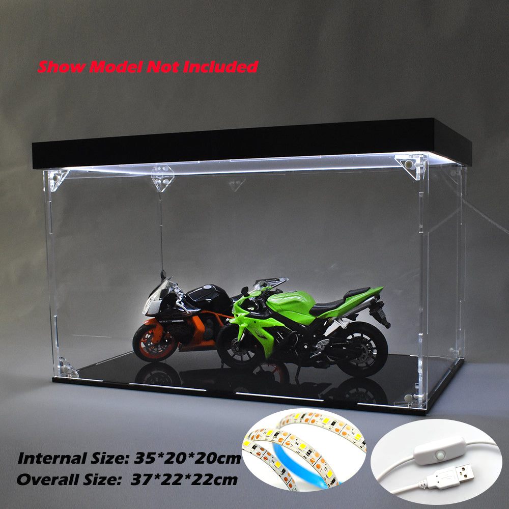 Acrylic Display Case with LED Light Home Decoration For Diecast Vehicle Cars