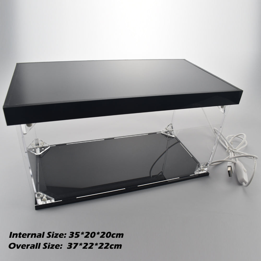 Acrylic Display Case with LED Light Home Decoration For Diecast Vehicle Cars