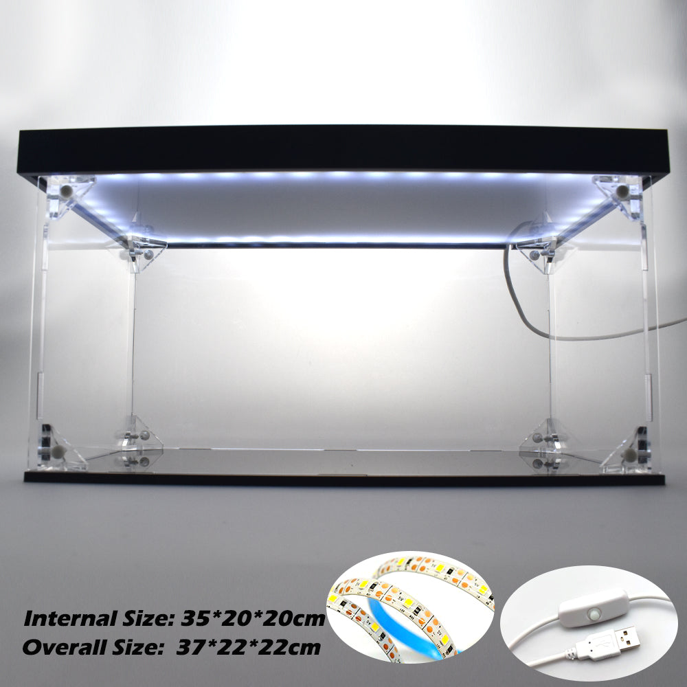 Acrylic Display Case with LED Light Home Decoration For Diecast Vehicle Cars