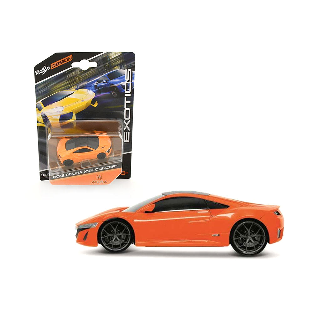 Maisto Licensed 1:64 Scale Design Acura Nsx Concept 2012 Diecast Model Car Orange