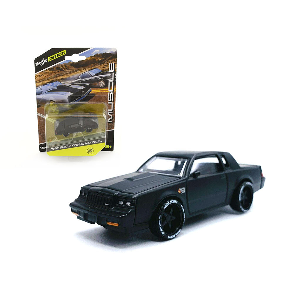 Maisto Licensed 1:64 Scale Design Buick Grand National 1987 Diecast Model Car Black