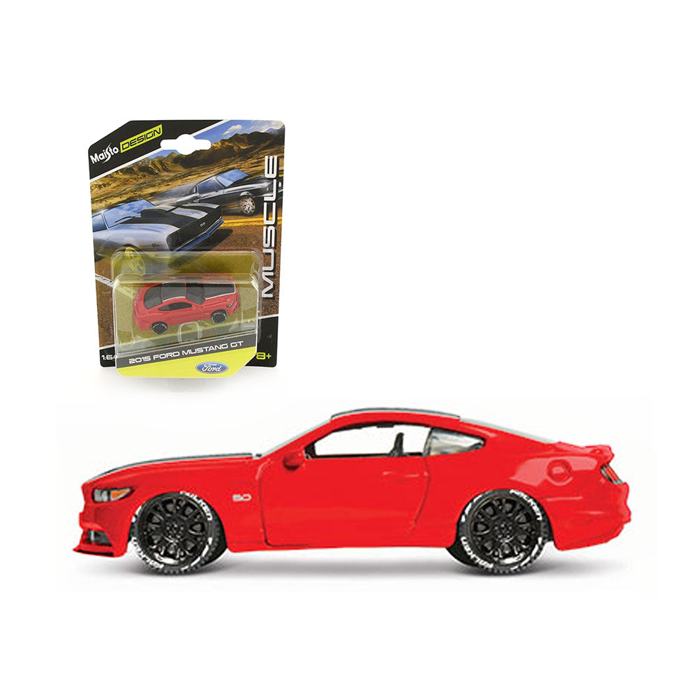 Maisto Licensed 1:64 Scale Design Ford Mustang Gt 2015 Diecast Model Car Red