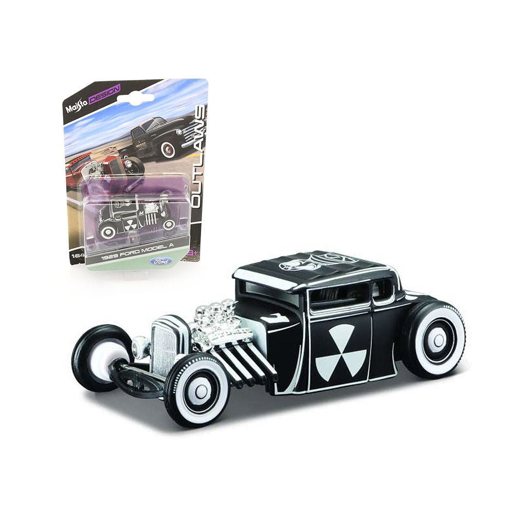 Maisto Licensed 1:64 Scale Design Ford Model A 1929 Diecast Model Car Black White