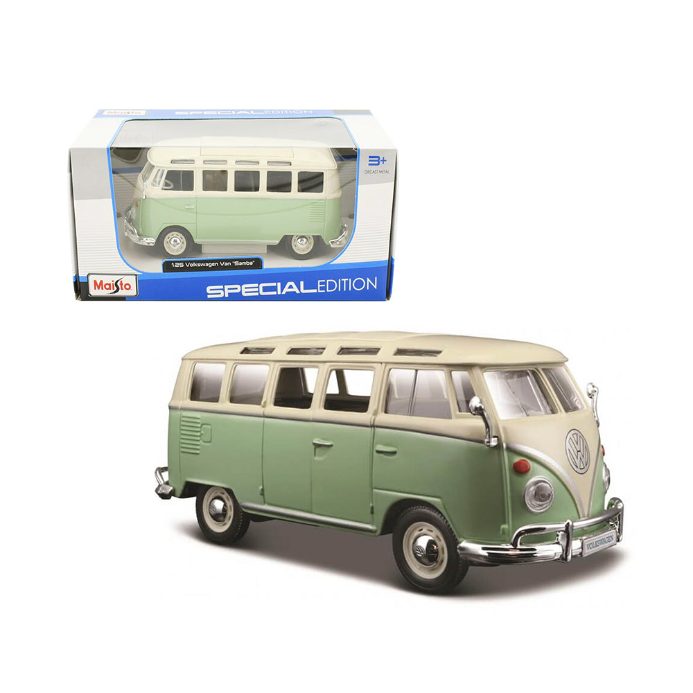 Maisto Licensed 1:25 Scale Volkswagen Van Samba Diecast Model Toy