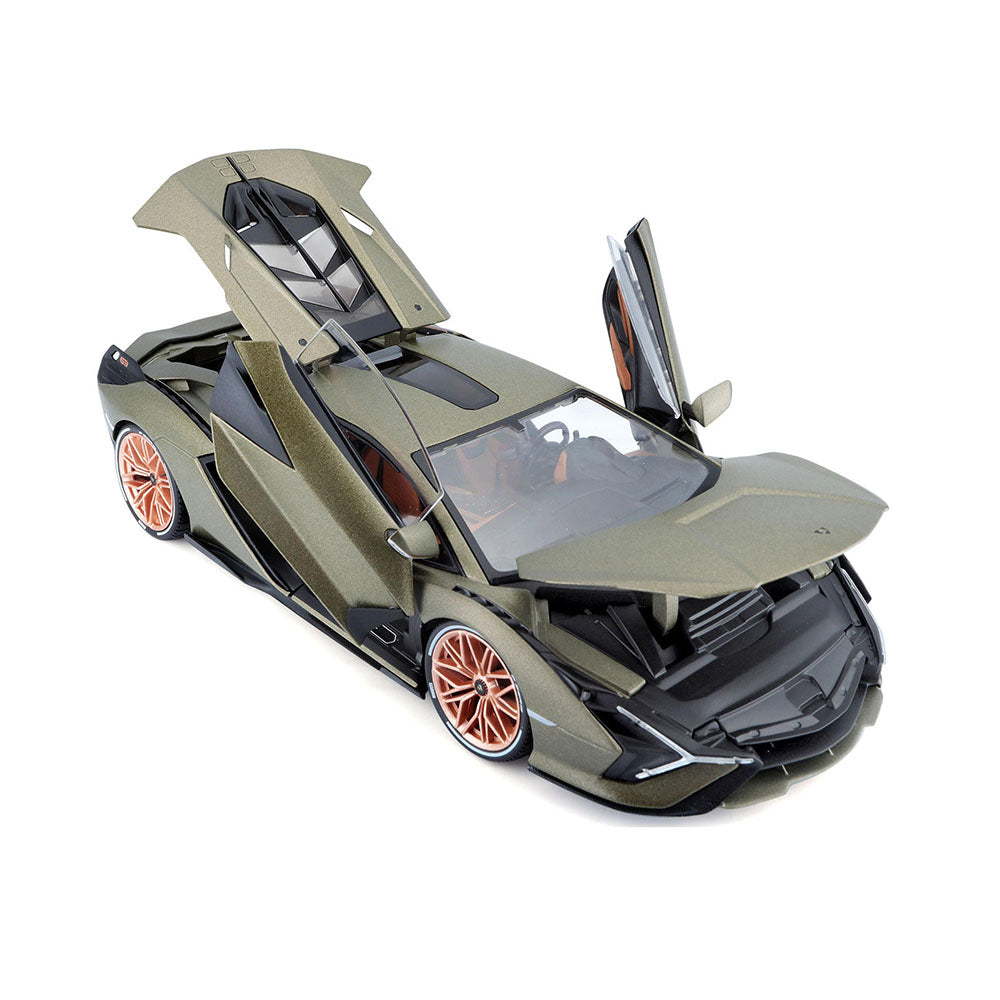Bburago Licensed 1:18 Scale Lamborghini Sian FKP-37 Diecast Model Car Green