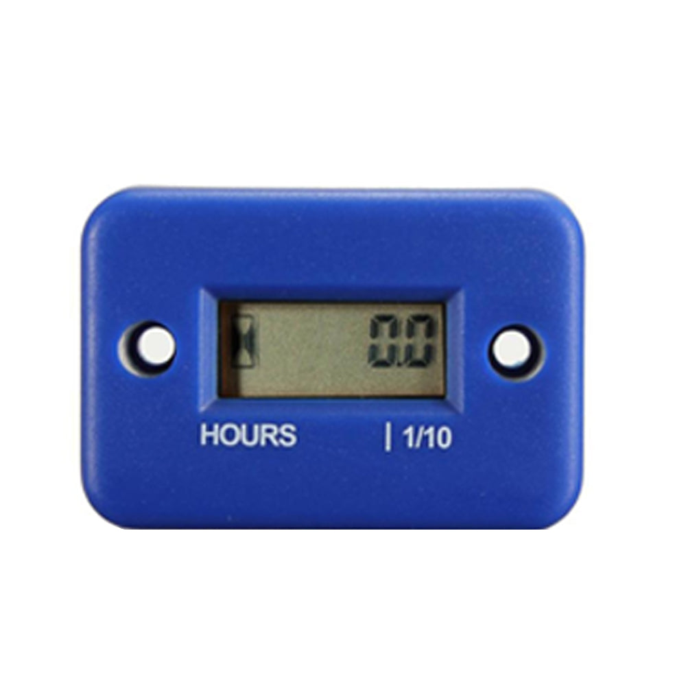 Waterproof Inductive Hour Meter Marine ATV Motorcycle Dirt Bike Ski Gas Engine Blue