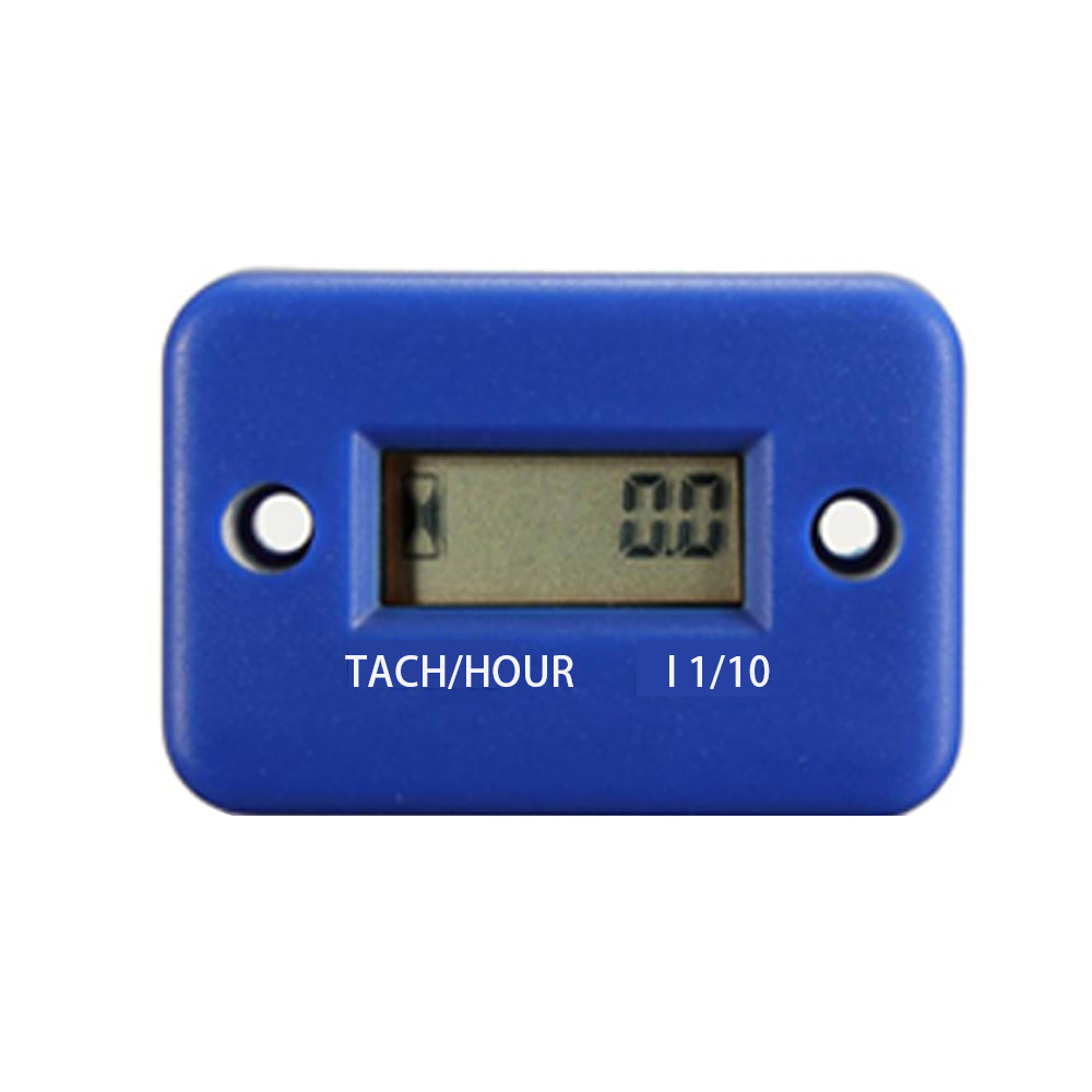 4 stroke Tach Tacho Hour Meter Motorcycle Dirt Marine ATV Mower Engine Blue