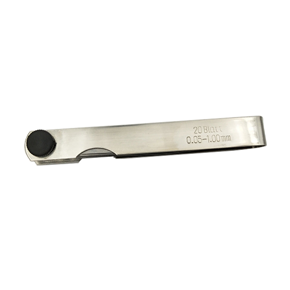 20 Blades Thickness Gap Metric Filler Feeler Gauge Measure Tools 0.05 To 1mm