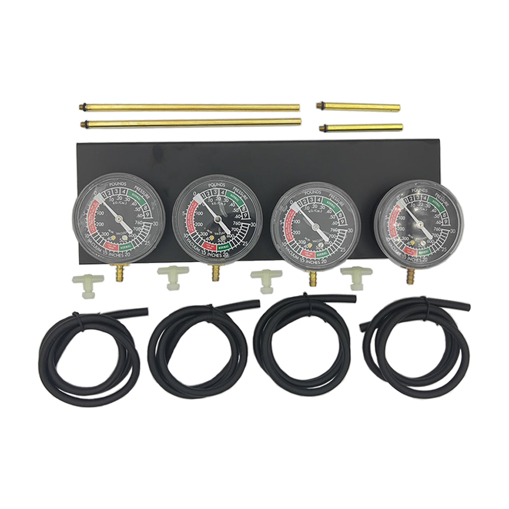 Motorcycle Car Engine Universal Gauge 4 Carb Carburetor Synchronize Set Kit
