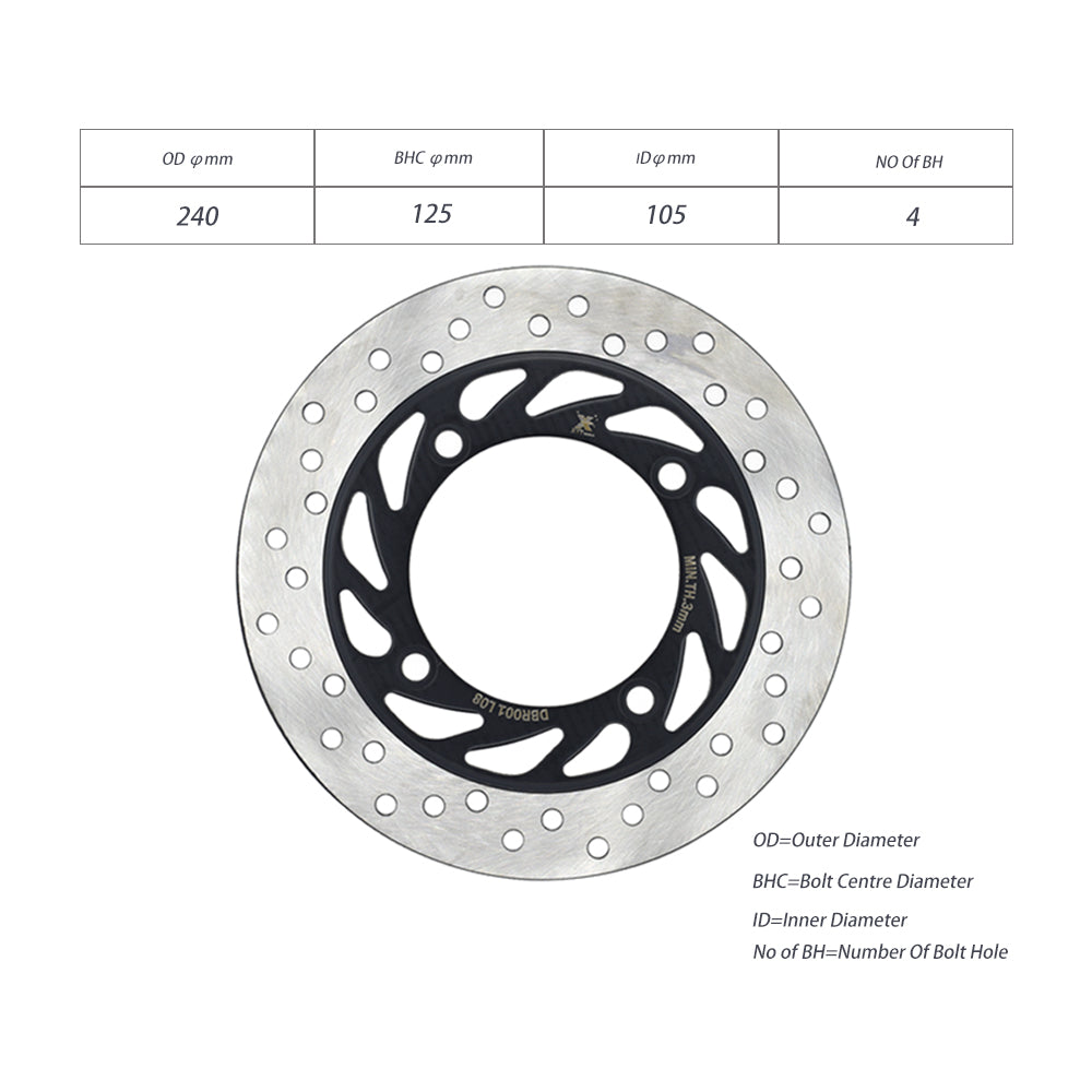 Brake Disc Rotor For Honda FES 125 150 250 SH 125 150 CB 250 NSS 250 etc.
