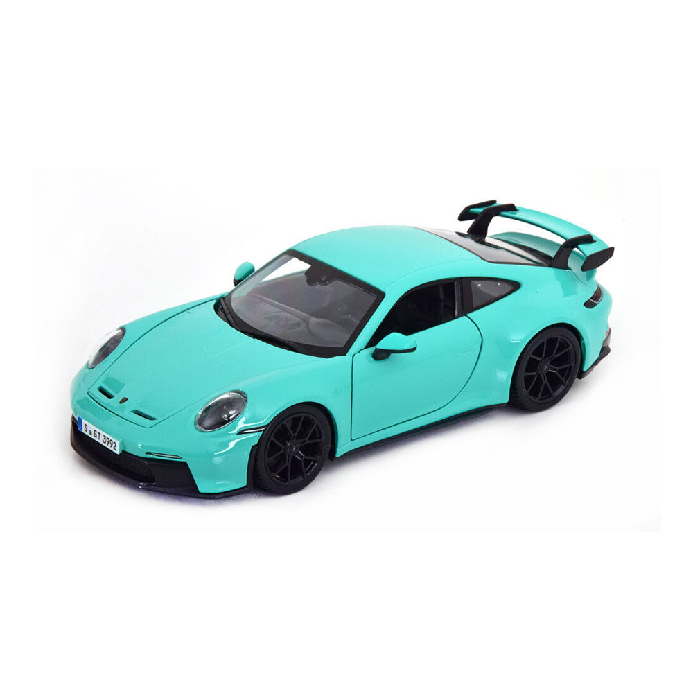 Bburago 1:24 Scale 2022 Porsche 911 GT3 Tiffiny Blue Diecast Coupe Model Toy