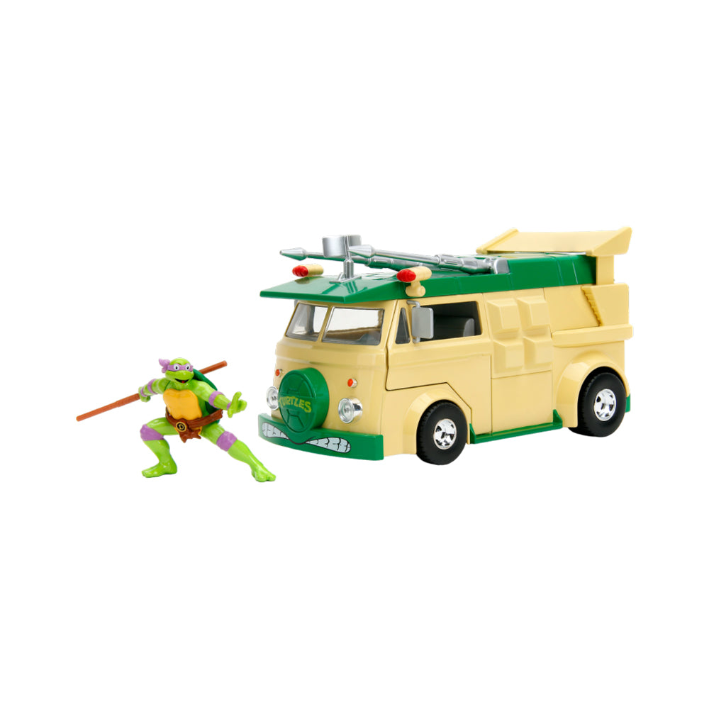 Jada 1:24 Scale Teenage Mutant Ninja Turtles HWR Party Wagon Vehicle With Donatello