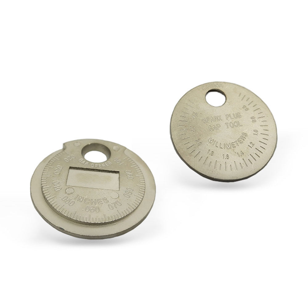 2X Gap Tool Gauge Ruler Measure Spark Plug Wider Opener Measurement Feeler Gaper