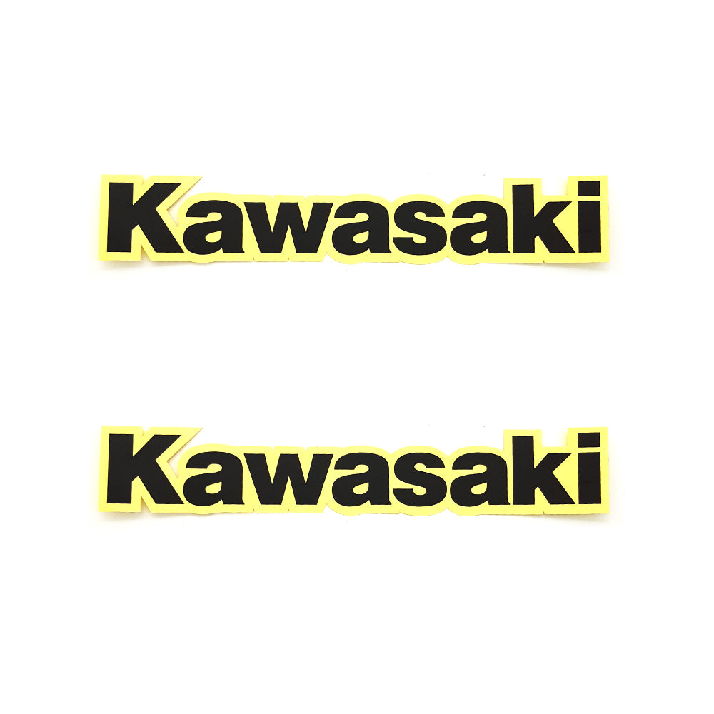 2 Pcs 240x42mm For Kawasaki Black Fork Swingarm Fender Sticker Motorbike Dirt Bike