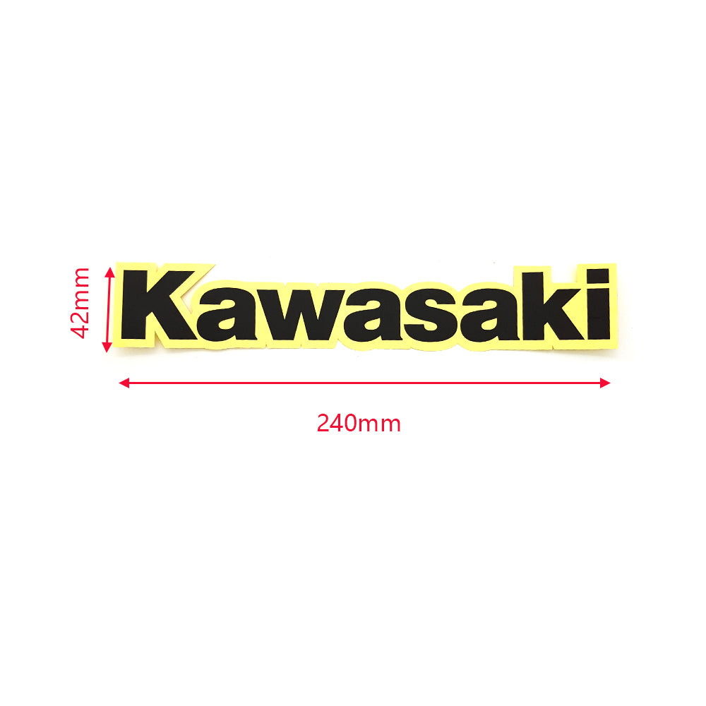 2 Pcs 240x42mm For Kawasaki Black Fork Swingarm Fender Sticker Motorbike Dirt Bike