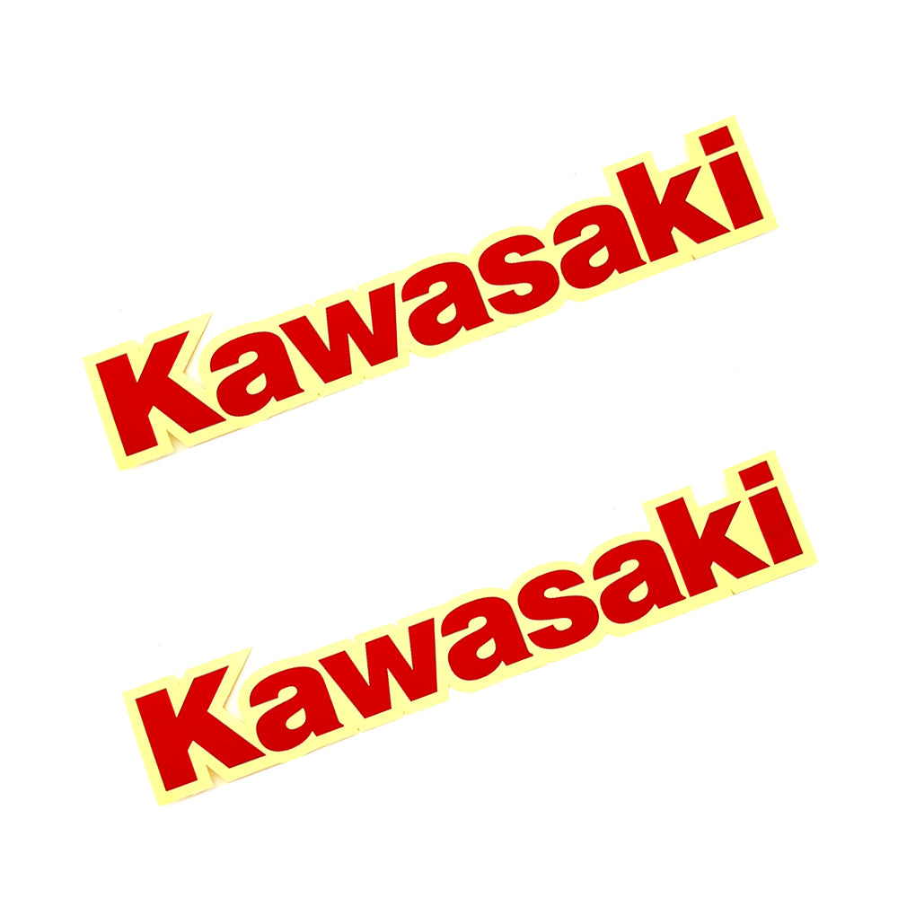 2Pcs 240 x 42mm Fit Kawasaki Red Fork Swingarm Fender Sticker Motorbike