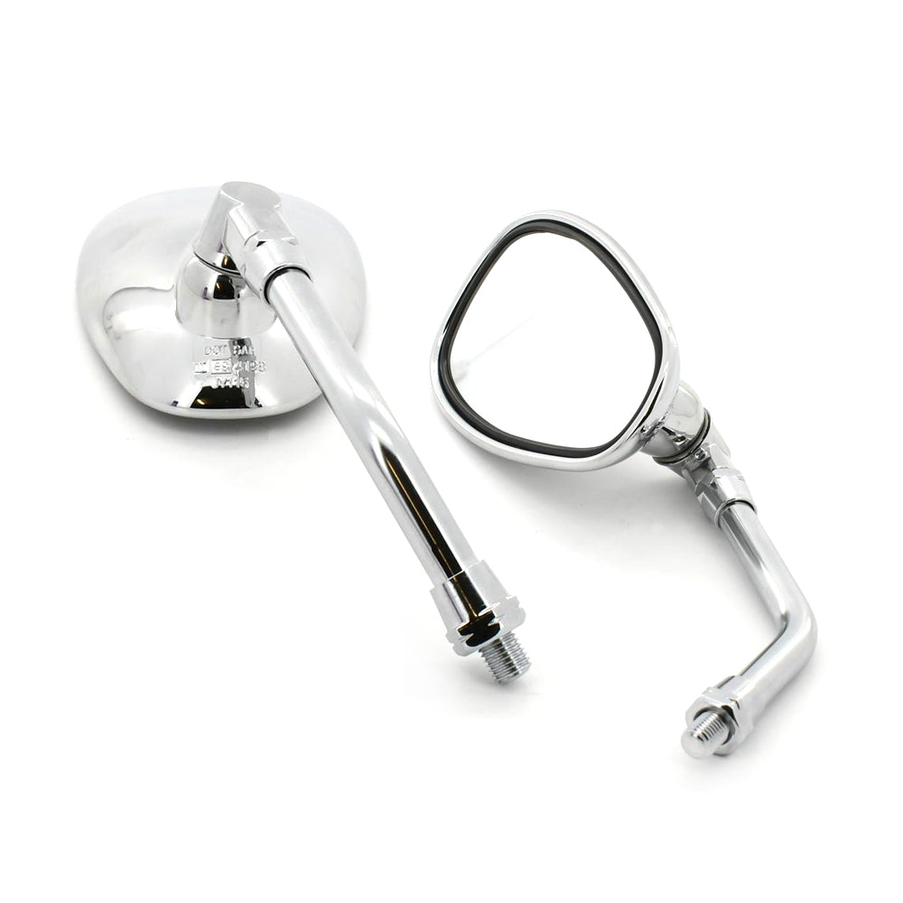 Pair Motorcycle Rearview Mirror Left Thread Fit Yamaha V MAX CA VMX12W1C V STAR 650 CLASSIC XVS65A etc.