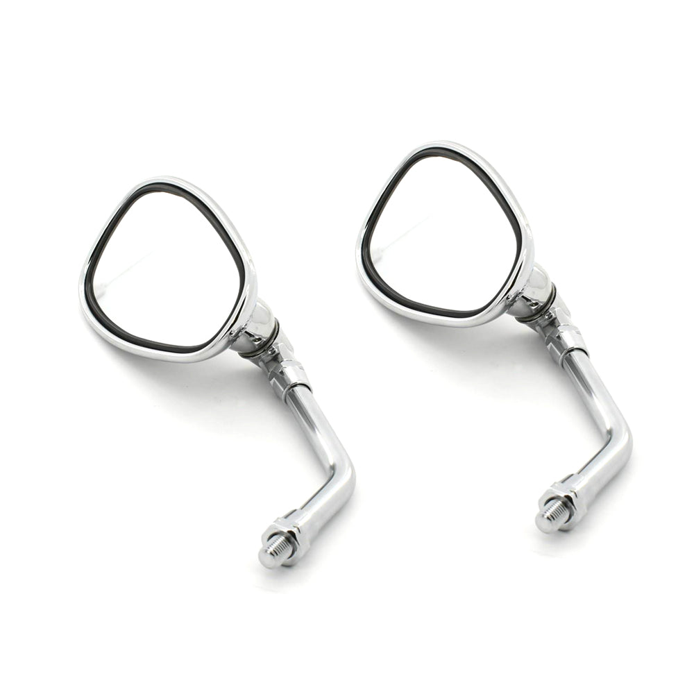 Pair Motorcycle Rearview Mirror Left Thread Fit Yamaha V MAX CA VMX12W1C V STAR 650 CLASSIC XVS65A etc.