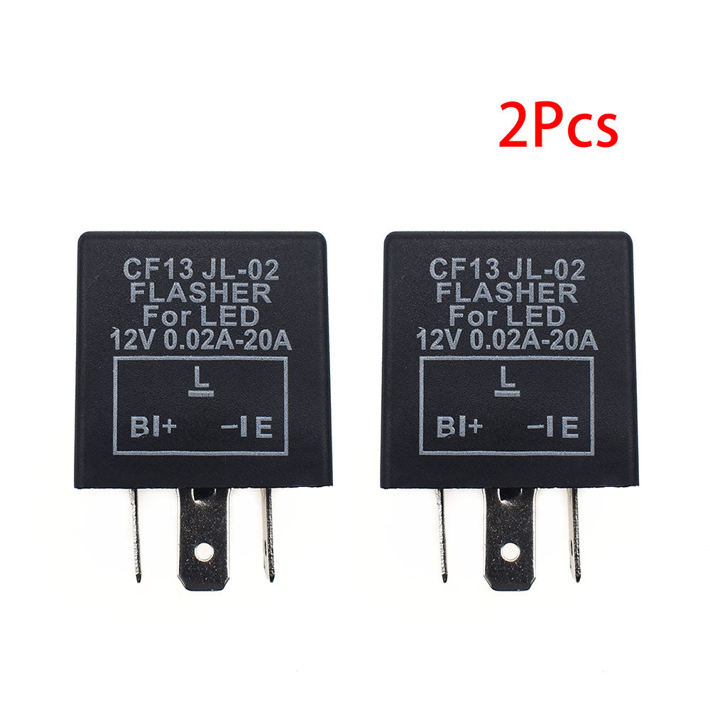 2 x 3Pin 12V CF13 JL-02 Car LED Electronic Flasher Relay For Honda S2000 Suzuki Nissan Mitsubishi Ford Chevrolet etc.