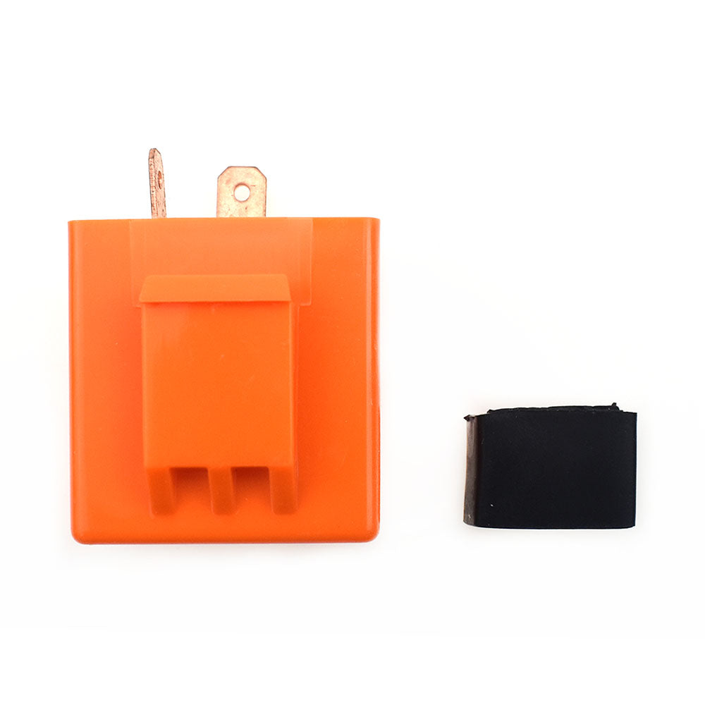2Pcs 2Pin Adjustable Speed Electronic Flash Relay For Motorcycle Turn Signal