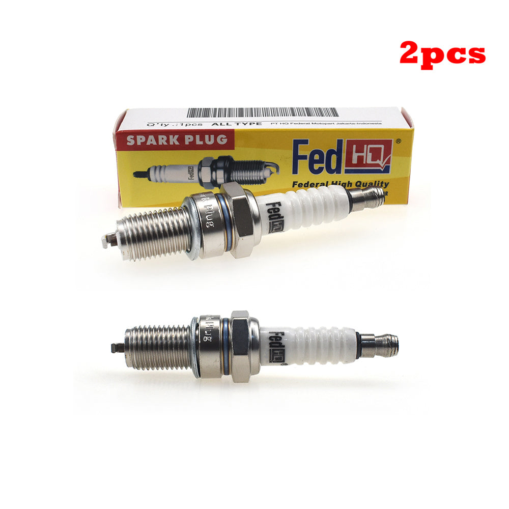 2 Pcs FedHQ Spark Plug For Honda CL125S Scrambler 125 XL250S Kawasaki Suzuki Yamaha etc.
