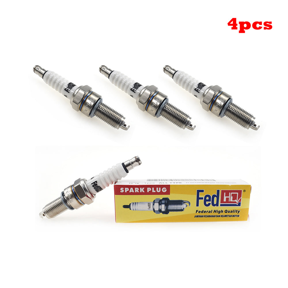 4 Pcs FedHQ Spark Plug For Suzuki GN125 GS700E Yamaha Kawasaki KTM Honda BMW etc.
