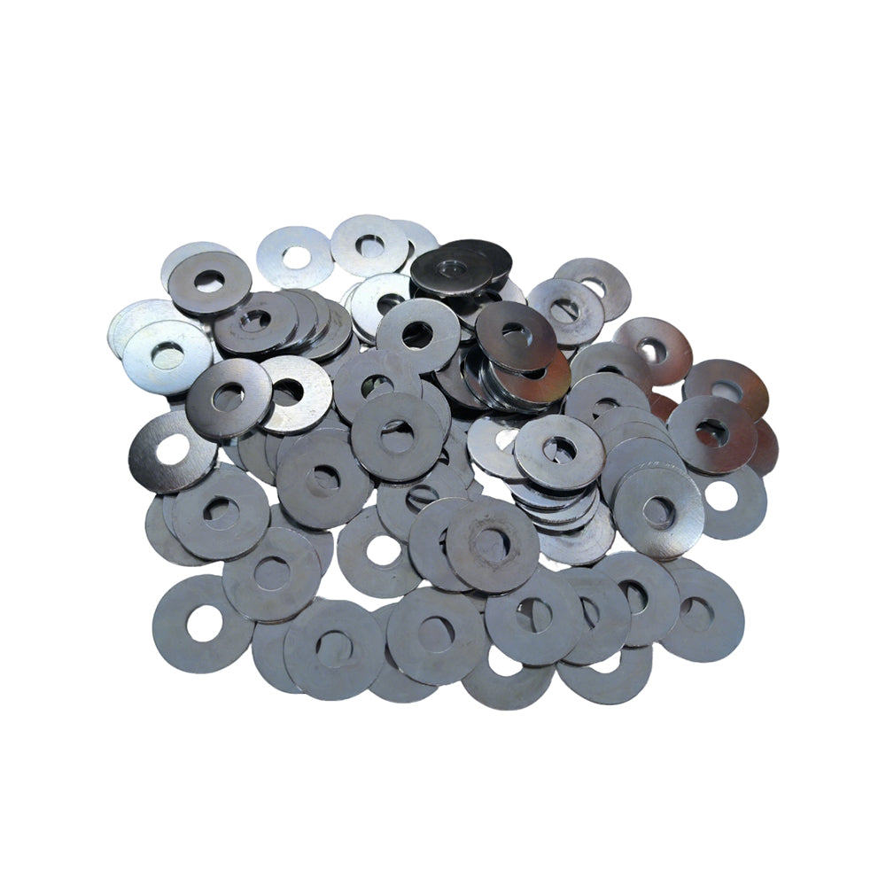 Motorcycle Universal 100 Pieces Mudguard Body Flat Washers 6 X 20mm Round
