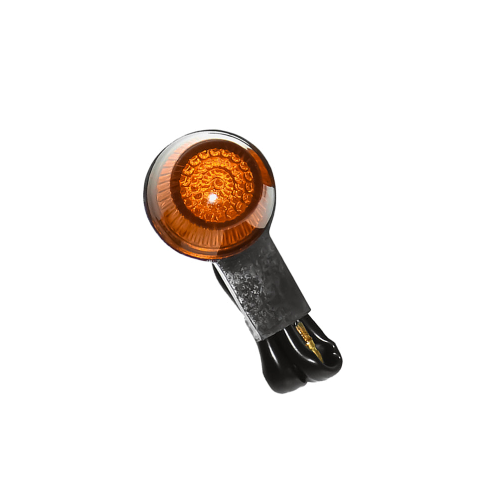 Pair Universal Motorcycle Amber LED Rubber Indicator Signal Lights