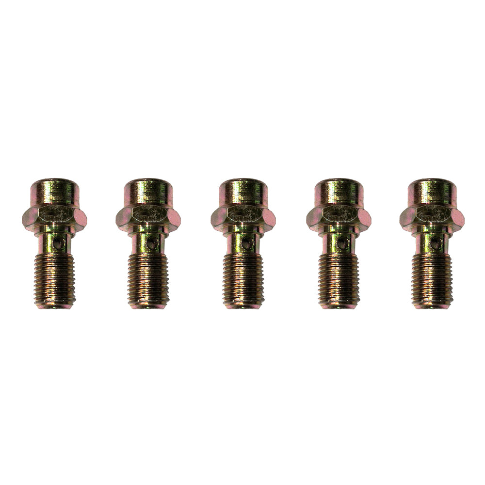 5Pcs Banjo Bolt M10 x 1.00 Thread Pitch Drilled Head Bleed Screw Nipple