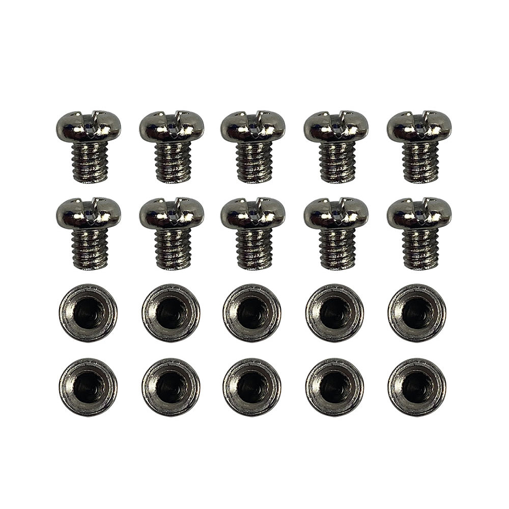 Universal 10sets Motorcycle Non Solder Type Cable Nipples With Screws 9 x 8mm