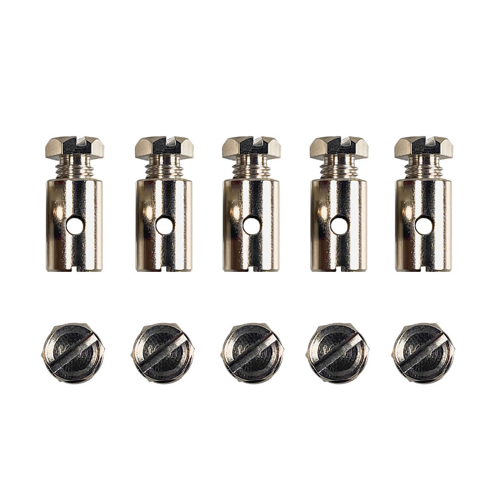 10Pcs Motorcycle 3.5mm Solderless Cable Nipples Ends 10 x 16mm CN20