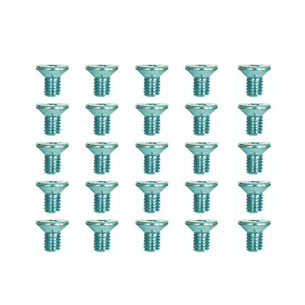 25Pcs Cross Recessed Countersunk Flat Head Screws M6 x 10mm Machinery Industry