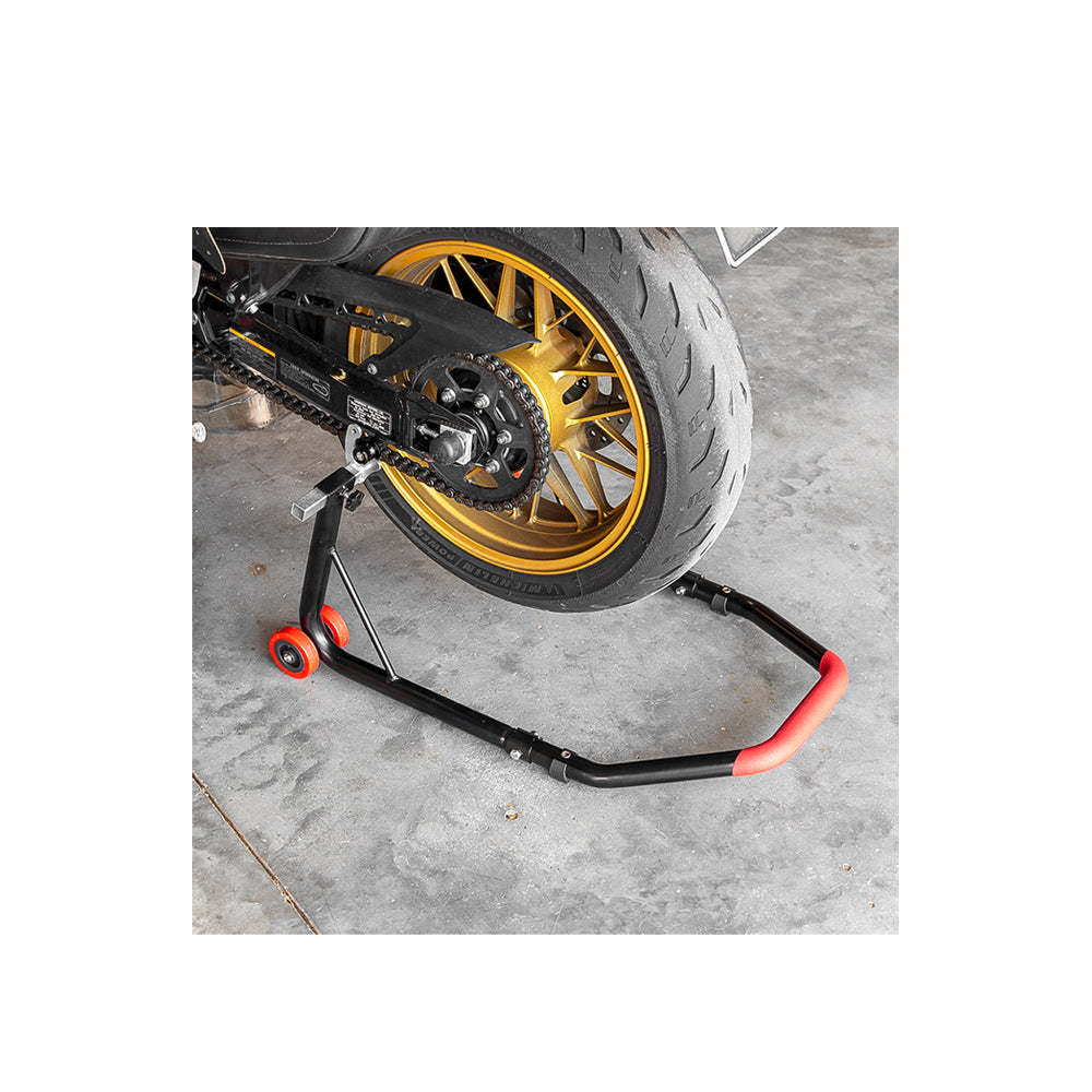 Universal Motorcycle Rear Combo Wheel Lift Stand Swingarm Paddock Fork Stands