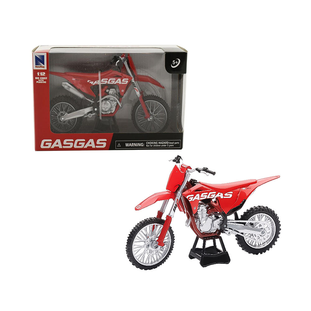 NewRay 1:12 Scale Gas Gas MC 450F Red Diecast Motorcycle Model Kids Toy Replica