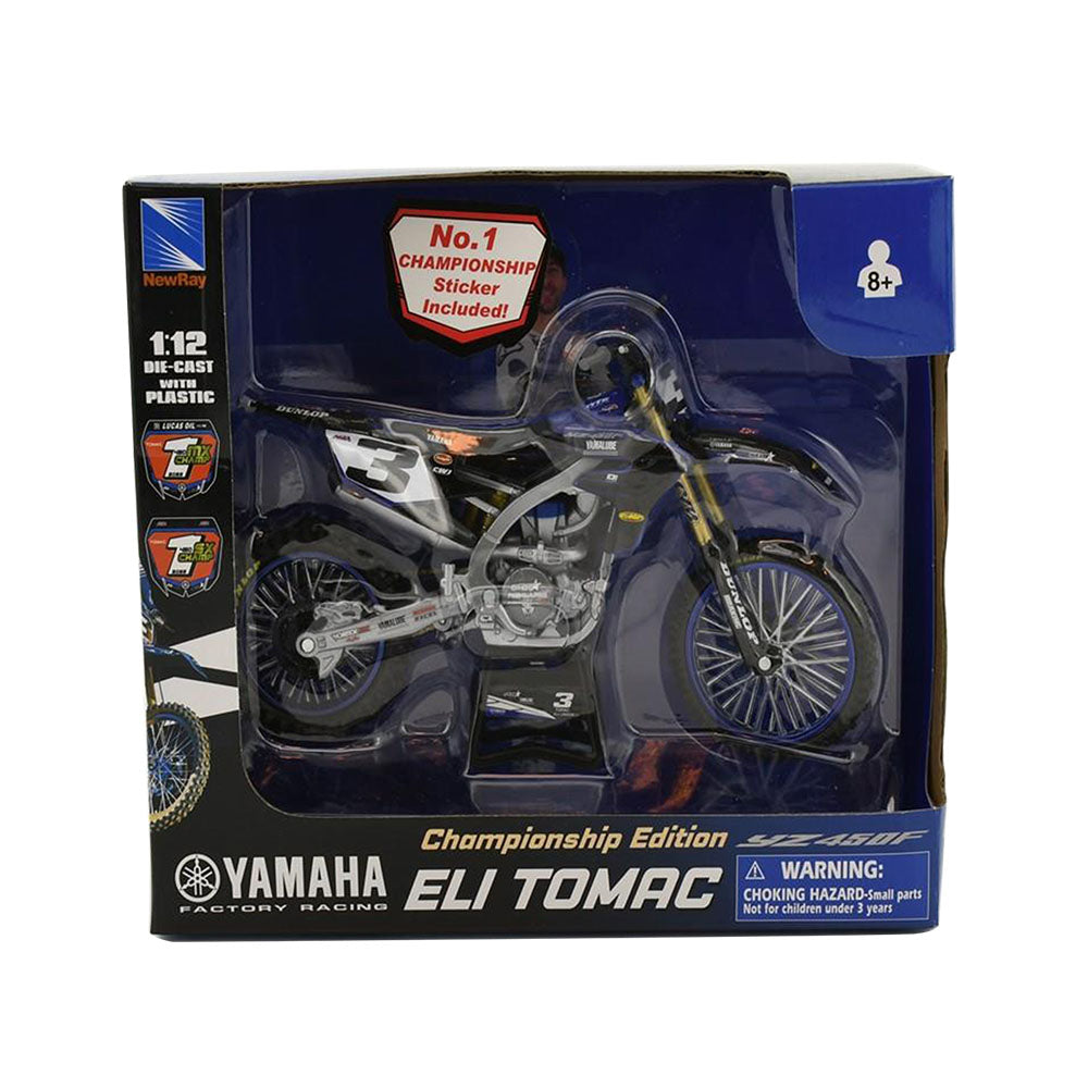NewRay 1:12 Scale Eli Tomac #3 Star Racing Yamaha 2022 Diecast Motorcycle Model