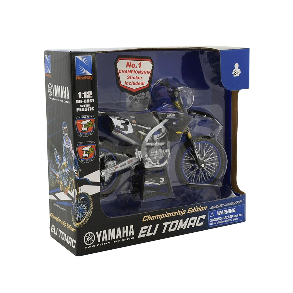 NewRay 1:12 Scale Eli Tomac #3 Star Racing Yamaha 2022 Diecast Motorcycle Model