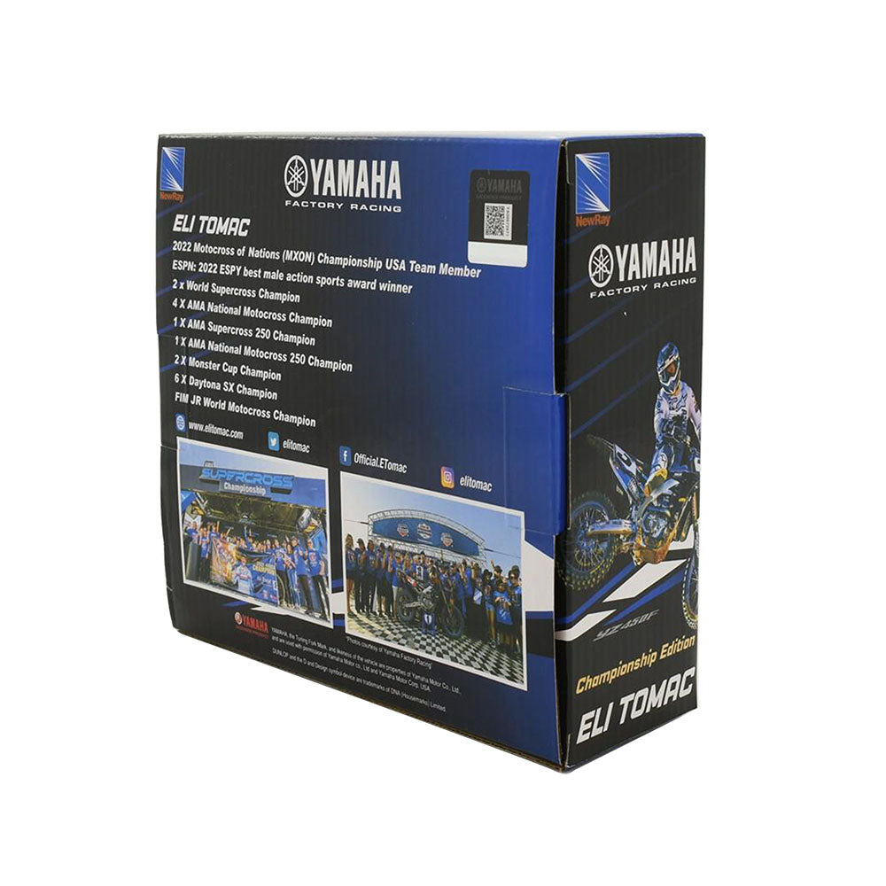 NewRay 1:12 Scale Eli Tomac #3 Star Racing Yamaha 2022 Diecast Motorcycle Model