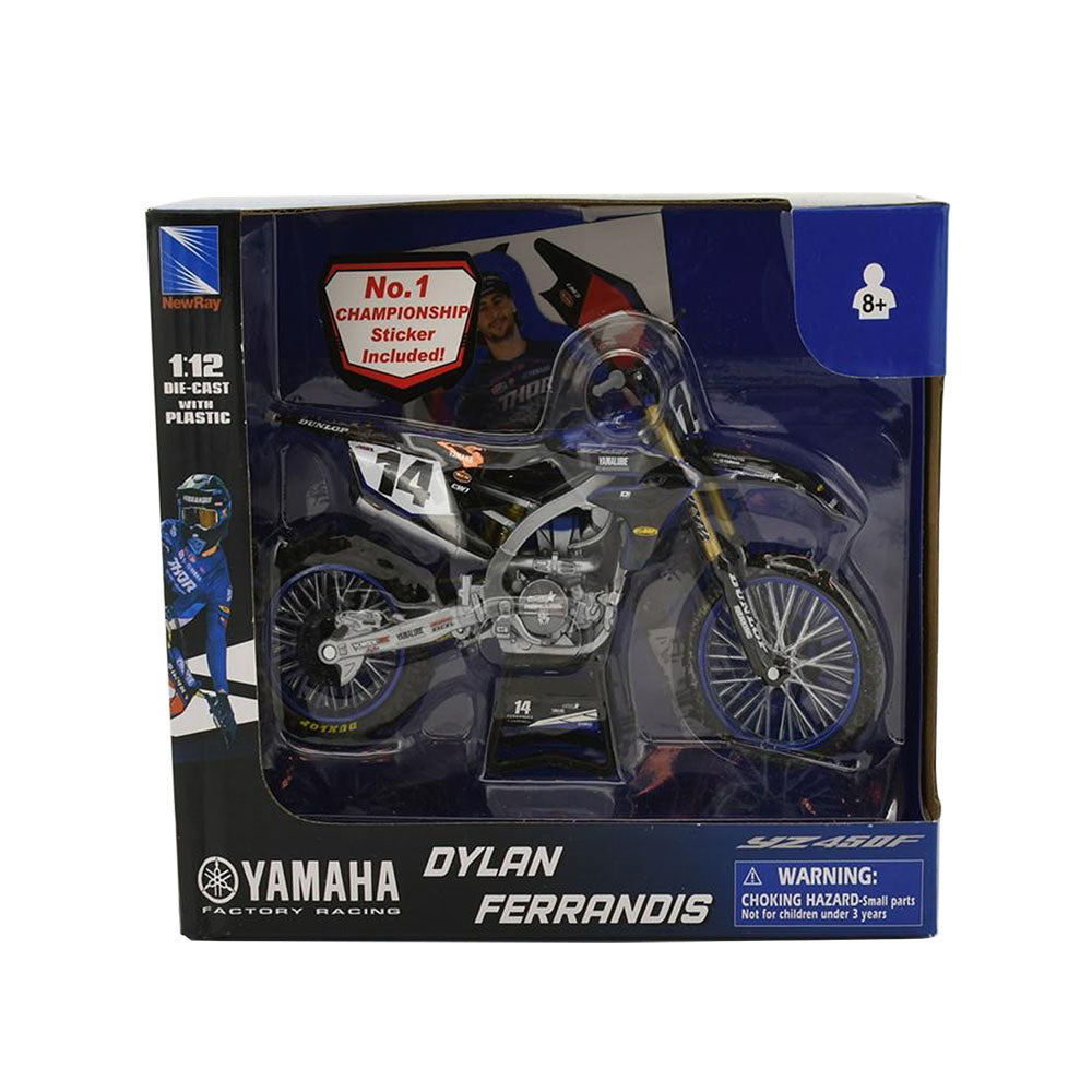 NewRay 1:12 Dylan Ferrandis #14 Star Racing Yamaha 2022 Diecast Motorbike Model