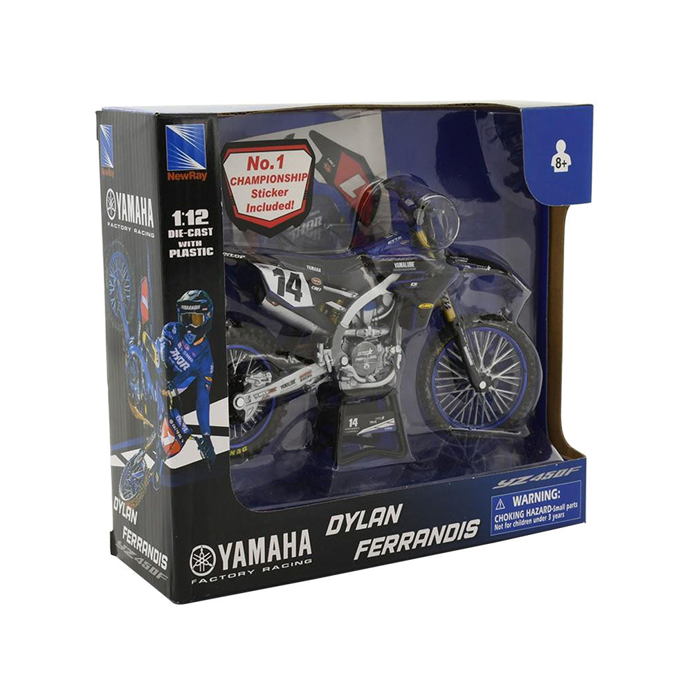NewRay 1:12 Dylan Ferrandis #14 Star Racing Yamaha 2022 Diecast Motorbike Model