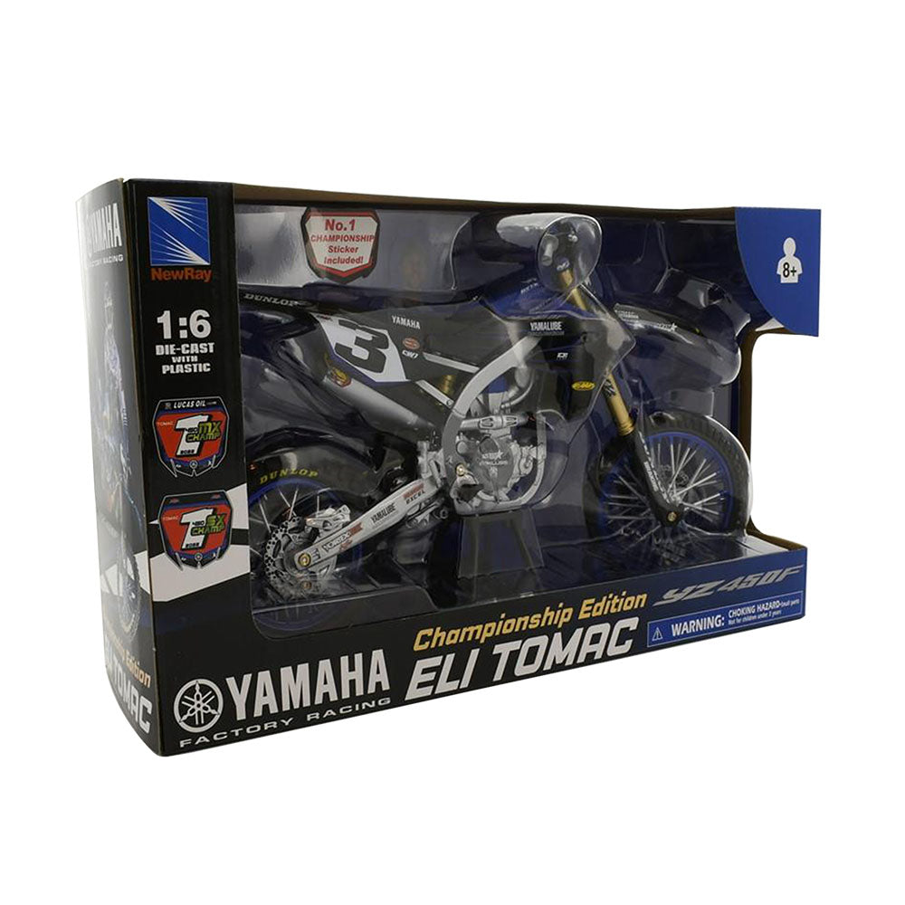 NewRay 1:6 Eli Tomac #3 Star Racing Yamaha 2022 Diecast Model Toy Motorbike