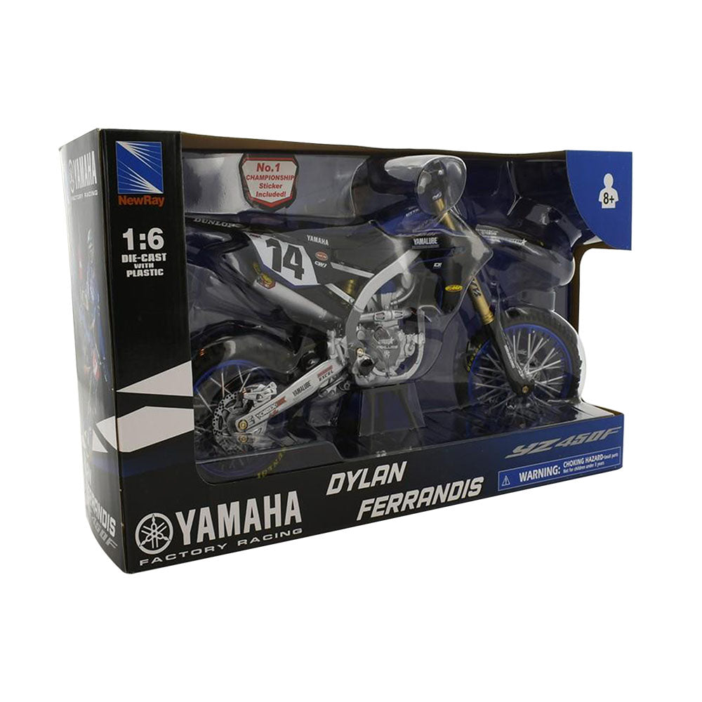 NewRay 1:6 Dylan Ferrandis #14 Star Racing Yamaha 2022 Diecast Model Motorcycle