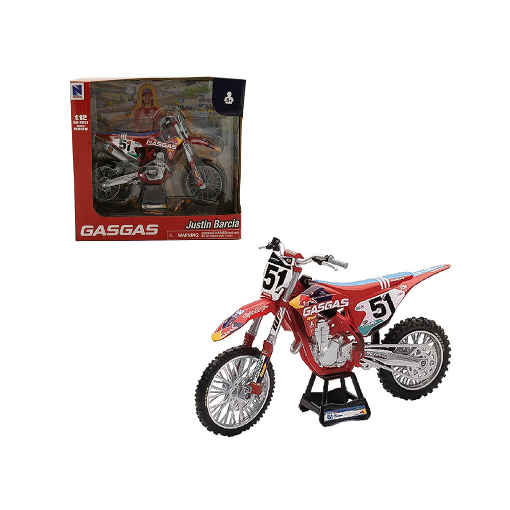 NewRay 1:12 Scale Justin Barcia Red Bull #51 Gas Gas 2020 Diecast Motorbike Toy