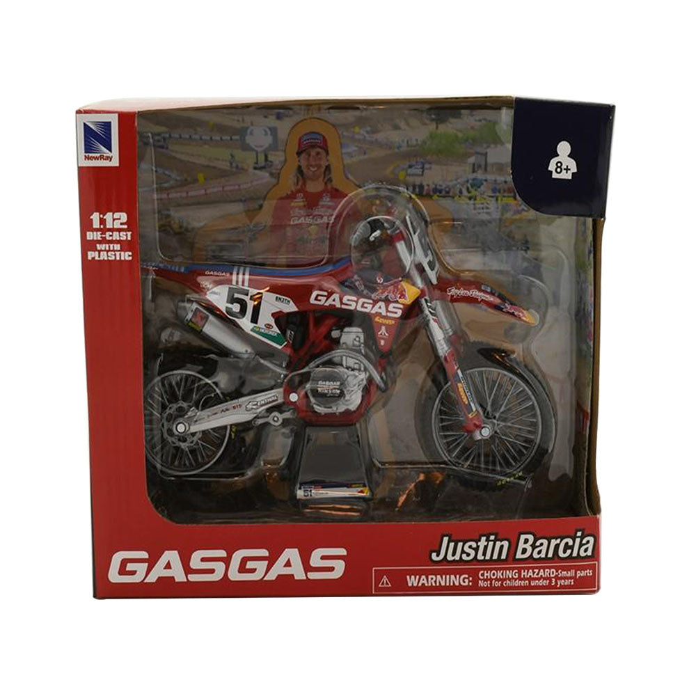 NewRay 1:12 Scale Justin Barcia Red Bull #51 Gas Gas 2020 Diecast Motorbike Toy