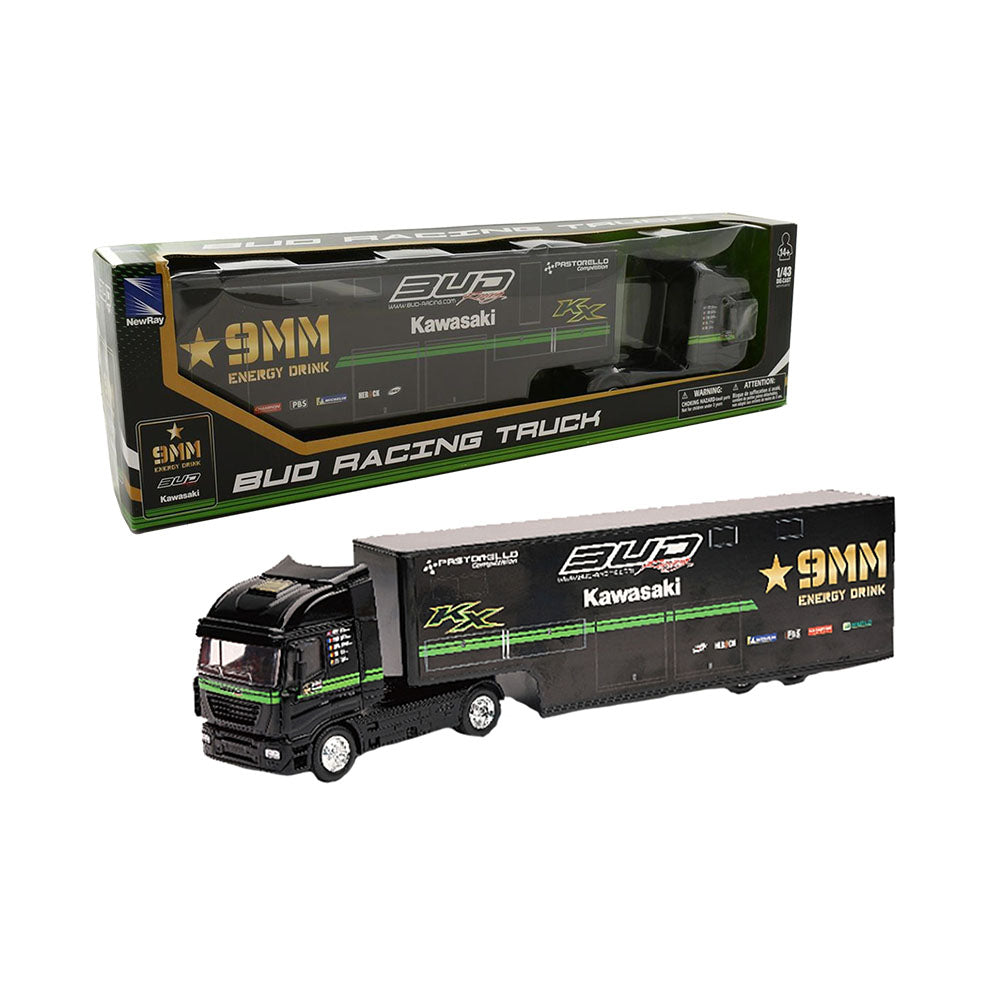 NewRay 1:43 Scale Iveco Stralis Kawasaki Team Bud Racing Truck Diecast Mode